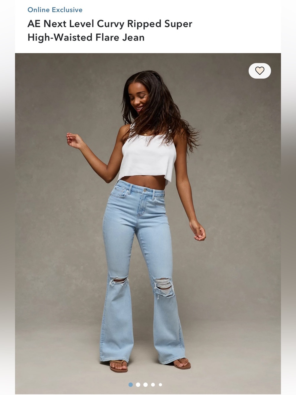 American Eagle Outfitters Light Blue High-Waisted Flare Jeans